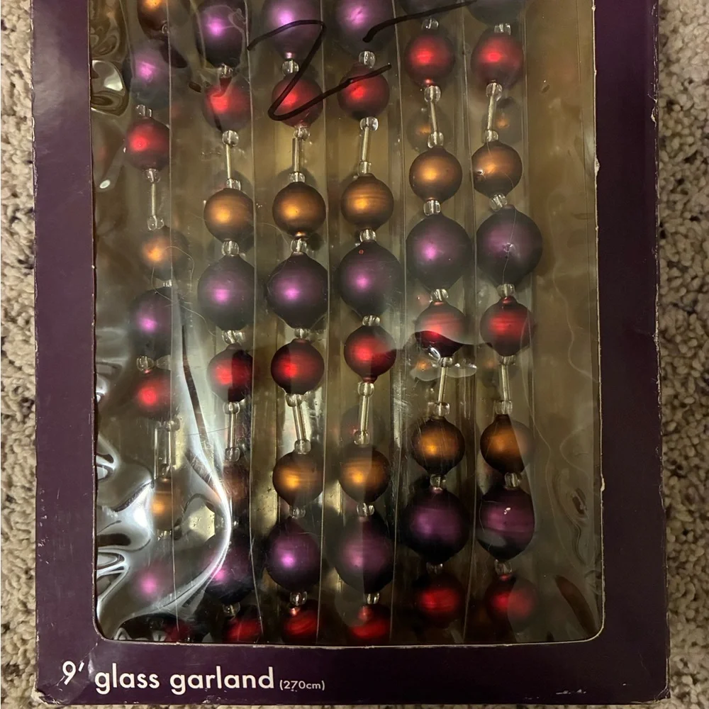 Vintage 2005 Target Glass Christmas Garland